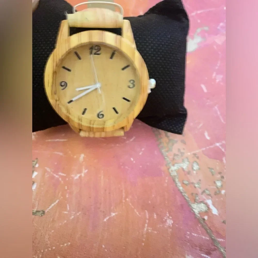 🛍️stainless steel Wood Wrist Watch For Women personalized Gift 🎁